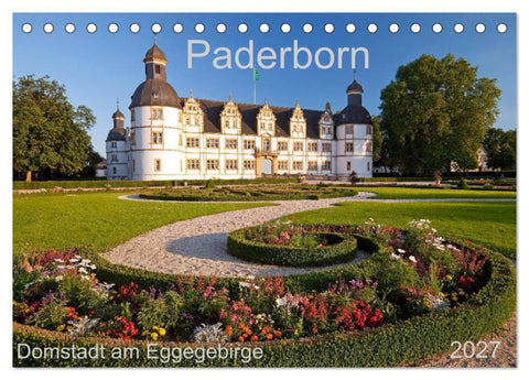 Paderborn Domstadt am Eggegebirge (Tischkalender 2027 DIN A5 quer), CALVENDO Monatskalender