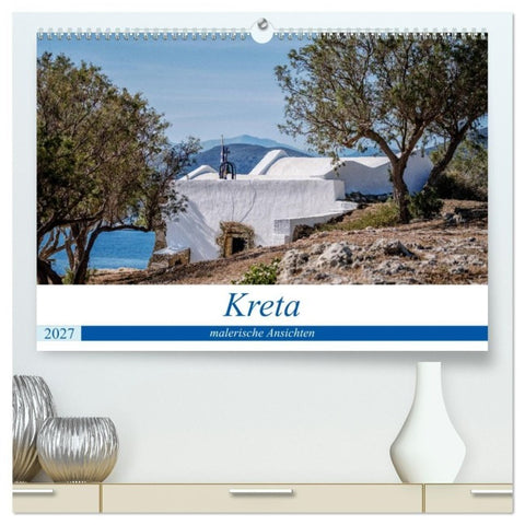 Kreta - malerische Ansichten (hochwertiger Premium Wandkalender 2027 DIN A2 quer), Kunstdruck in Hochglanz