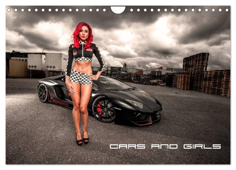 Cars and Girls (Wandkalender 2027 DIN A4 quer), CALVENDO Monatskalender