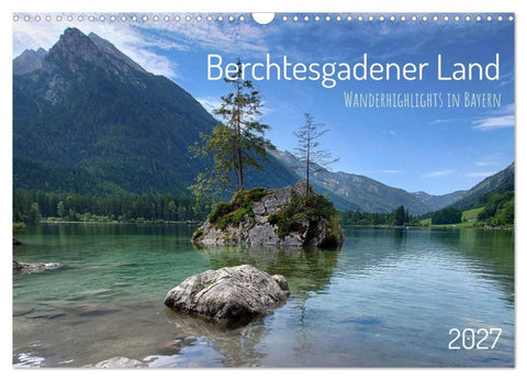 Berchtesgadener Land - Wanderhighlights in Bayern (Wandkalender 2027 DIN A3 quer), CALVENDO Monatskalender