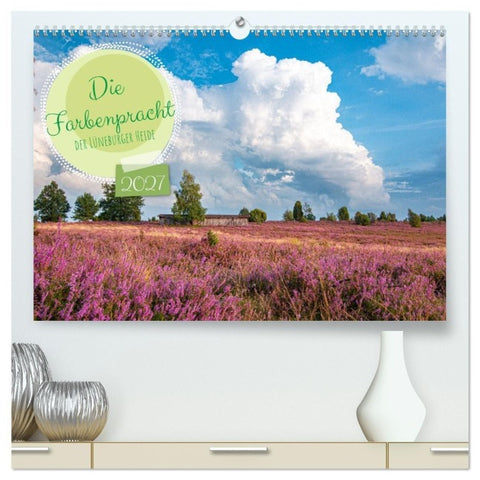 Die Farbenpracht der Lüneburger Heide (hochwertiger Premium Wandkalender 2027 DIN A2 quer), Kunstdruck in Hochglanz