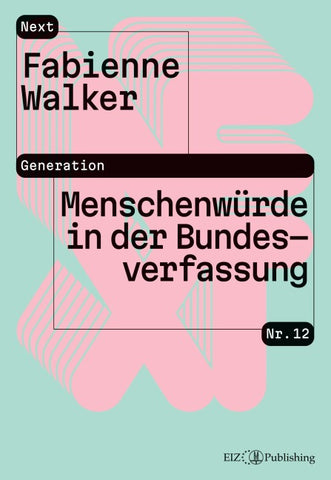Menschenwürde in der Bundesverfassung