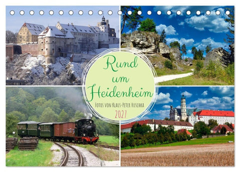 Rund um Heidenheim (Tischkalender 2027 DIN A5 quer), CALVENDO Monatskalender