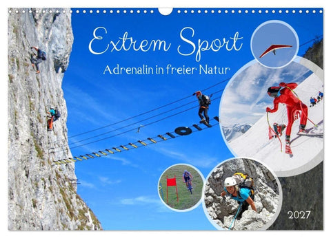 Extrem Sport (Wandkalender 2027 DIN A3 quer), CALVENDO Monatskalender