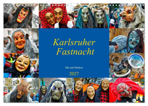 Karlsruher Fastnacht (Wandkalender 2027 DIN A3 quer), CALVENDO Monatskalender