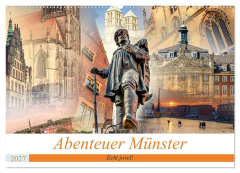 Abenteuer Münster - Echt jovel! (Wandkalender 2027 DIN A2 quer), CALVENDO Monatskalender