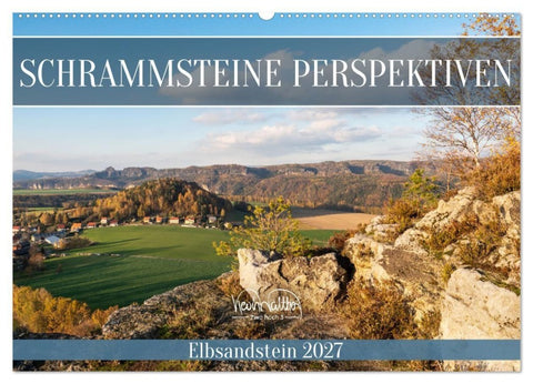 Schrammsteine Perspektiven - Elbsandstein (Wandkalender 2027 DIN A2 quer), CALVENDO Monatskalender