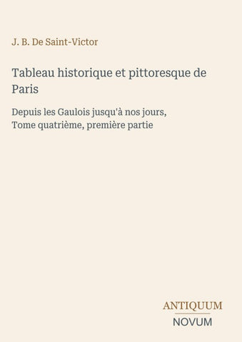 Tableau historique et pittoresque de Paris
