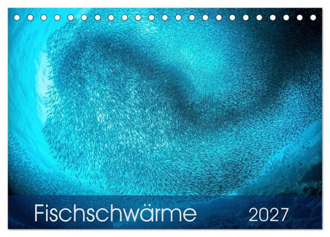 Fischschwärme (Tischkalender 2027 DIN A5 quer), CALVENDO Monatskalender