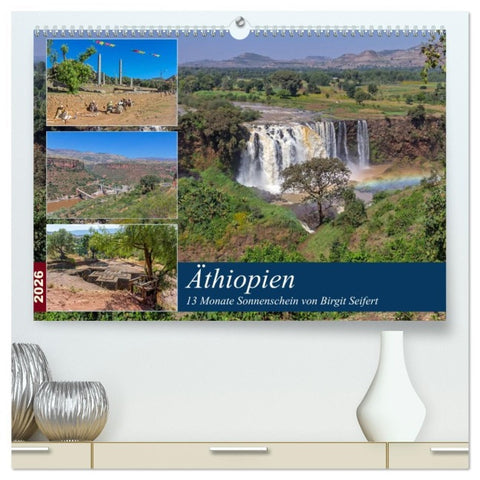 Äthiopien - 13 Monate Sonnenschein (hochwertiger Premium Wandkalender 2026 DIN A2 quer), Kunstdruck in Hochglanz