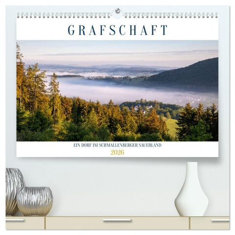 Grafschaft, ein Dorf im Schmallenberger Sauerland (hochwertiger Premium Wandkalender 2026 DIN A2 quer), Kunstdruck in Hochglanz