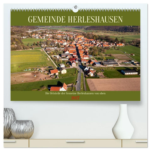 Gemeinde Herleshausen (hochwertiger Premium Wandkalender 2027 DIN A2 quer), Kunstdruck in Hochglanz