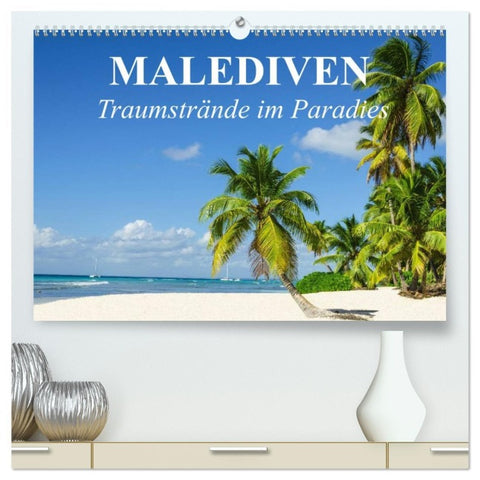 Malediven - Traumstrände im Paradies (hochwertiger Premium Wandkalender 2026 DIN A2 quer), Kunstdruck in Hochglanz
