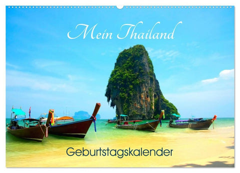 Mein Thailand - Geburtstagskalender (Wandkalender 2026 DIN A2 quer), CALVENDO Monatskalender