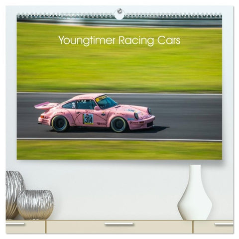 Youngtimer Racing Cars (hochwertiger Premium Wandkalender 2026 DIN A2 quer), Kunstdruck in Hochglanz