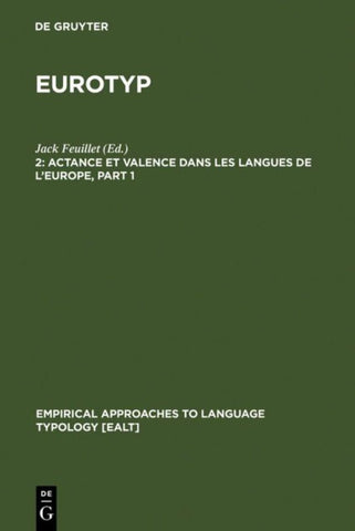 Actance et Valence dans les Langues de l'Europe
