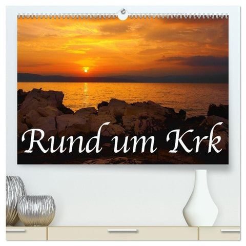 Rund um Krk (hochwertiger Premium Wandkalender 2027 DIN A2 quer), Kunstdruck in Hochglanz