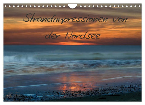 Strandimpressionen von der Nordsee (Wandkalender 2026 DIN A4 quer), CALVENDO Monatskalender