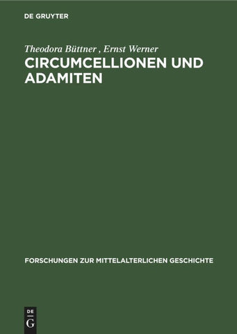 Circumcellionen und Adamiten