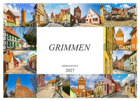 Grimmen Impressionen (Wandkalender 2027 DIN A2 quer), CALVENDO Monatskalender