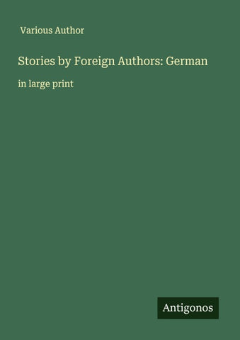 Stories by Foreign Authors: German