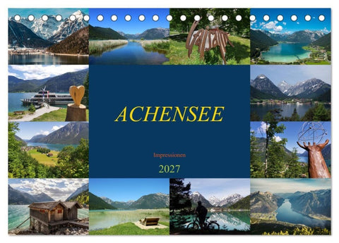ACHENSEE Impressionen (Tischkalender 2027 DIN A5 quer), CALVENDO Monatskalender