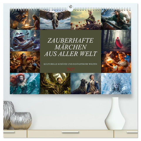 Zauberhafte Märchen aus aller Welt (hochwertiger Premium Wandkalender 2027 DIN A2 quer), Kunstdruck in Hochglanz