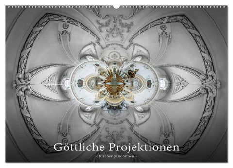 Göttliche Projektionen - Kirchenpanoramen (Wandkalender 2027 DIN A2 quer), CALVENDO Monatskalender