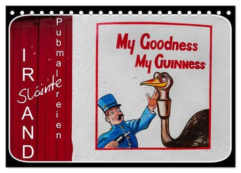 Sláinte IRLAND - Pubmalereien (Tischkalender 2027 DIN A5 quer), CALVENDO Monatskalender