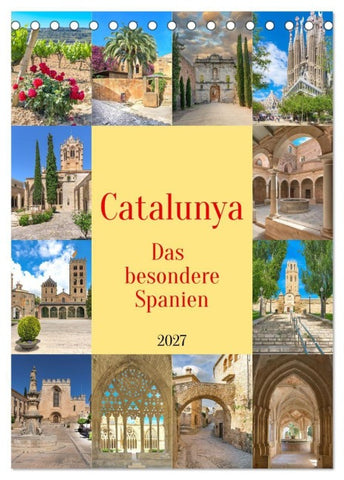 Catalunya, das besondere Spanien (Tischkalender 2027 DIN A5 hoch), CALVENDO Monatskalender