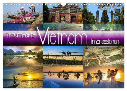 Traumhafte Vietnam Impressionen (Wandkalender 2027 DIN A3 quer), CALVENDO Monatskalender
