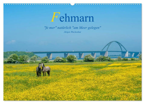 Fehmarn - "fe mer" natürlich "am Meer gelegen" (Wandkalender 2026 DIN A2 quer), CALVENDO Monatskalender