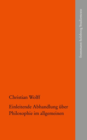 Einleitende Abhandlung über Philosophie im allgemeinen