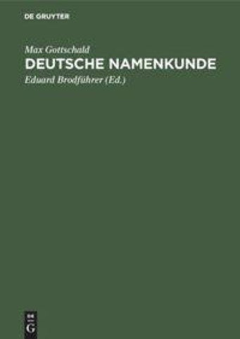 Deutsche Namenkunde