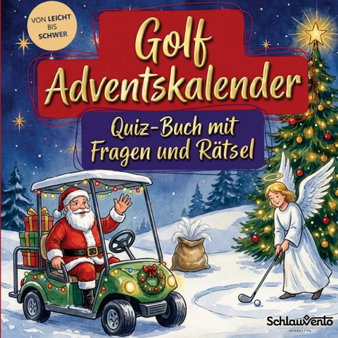 Golf-Adventskalender: Quiz-Buch mit Fragen und Rätsel
