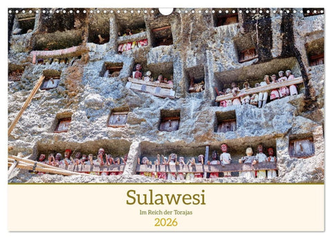 Sulawesi Im Reich der Torajas (Wandkalender 2026 DIN A3 quer), CALVENDO Monatskalender