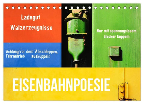 EISENBAHNPOESIE (Tischkalender 2027 DIN A5 quer), CALVENDO Monatskalender
