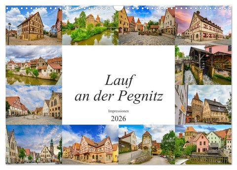 Lauf an der Pegnitz Impressionen (Wandkalender 2026 DIN A3 quer), CALVENDO Monatskalender