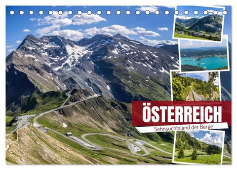 Österreich - Sehnsuchtsland der Berge (Tischkalender 2027 DIN A5 quer), CALVENDO Monatskalender
