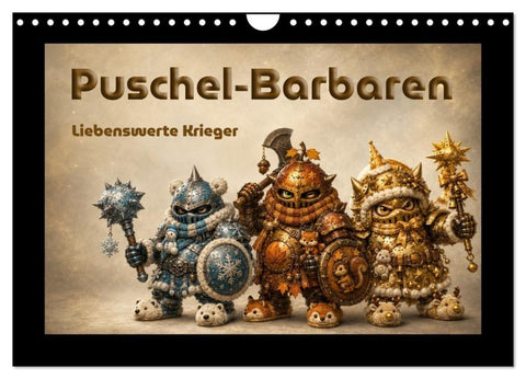 Puschel-Barbaren (Wandkalender 2027 DIN A4 quer), CALVENDO Monatskalender