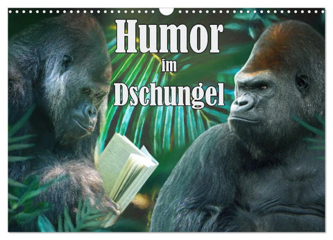 Humor im Dschungel (Wandkalender 2026 DIN A3 quer), CALVENDO Monatskalender