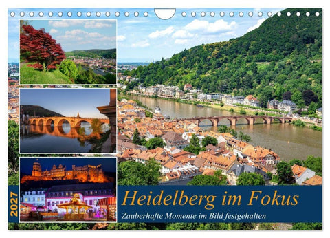 Heidelberg im Fokus (Wandkalender 2027 DIN A4 quer), CALVENDO Monatskalender