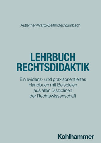Lehrbuch Rechtsdidaktik