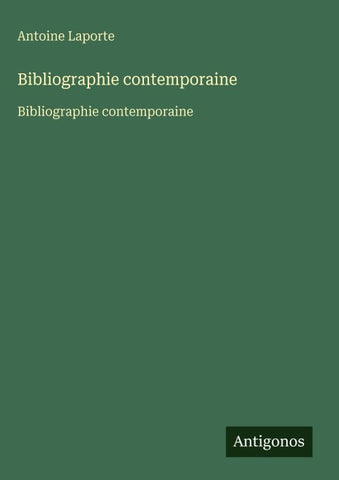 Bibliographie contemporaine