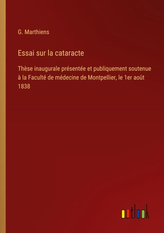 Essai sur la cataracte