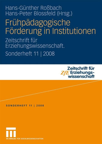 Frühpädagogische Förderung in Institutionen