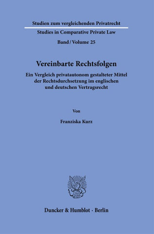 Vereinbarte Rechtsfolgen