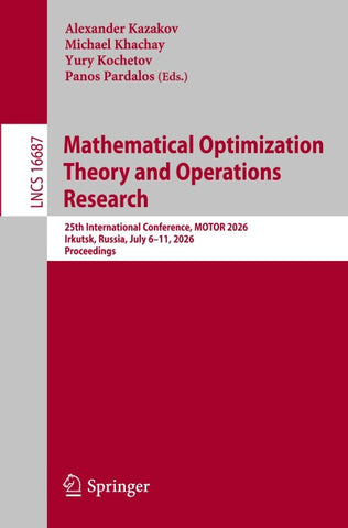Mathematical Optimization Theory and Operations Research