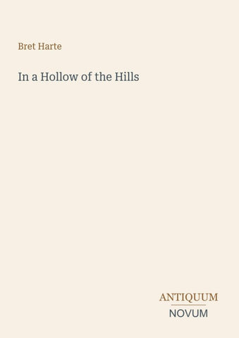 In a Hollow of the Hills