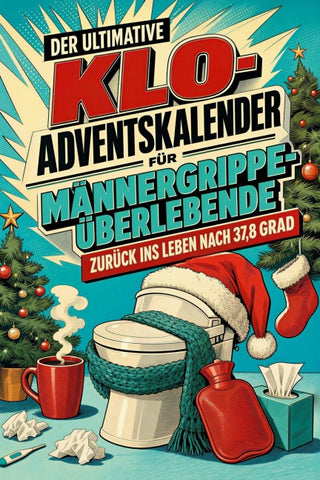 Der ultimative Klo-Adventskalender für Männergrippe-Überlebende